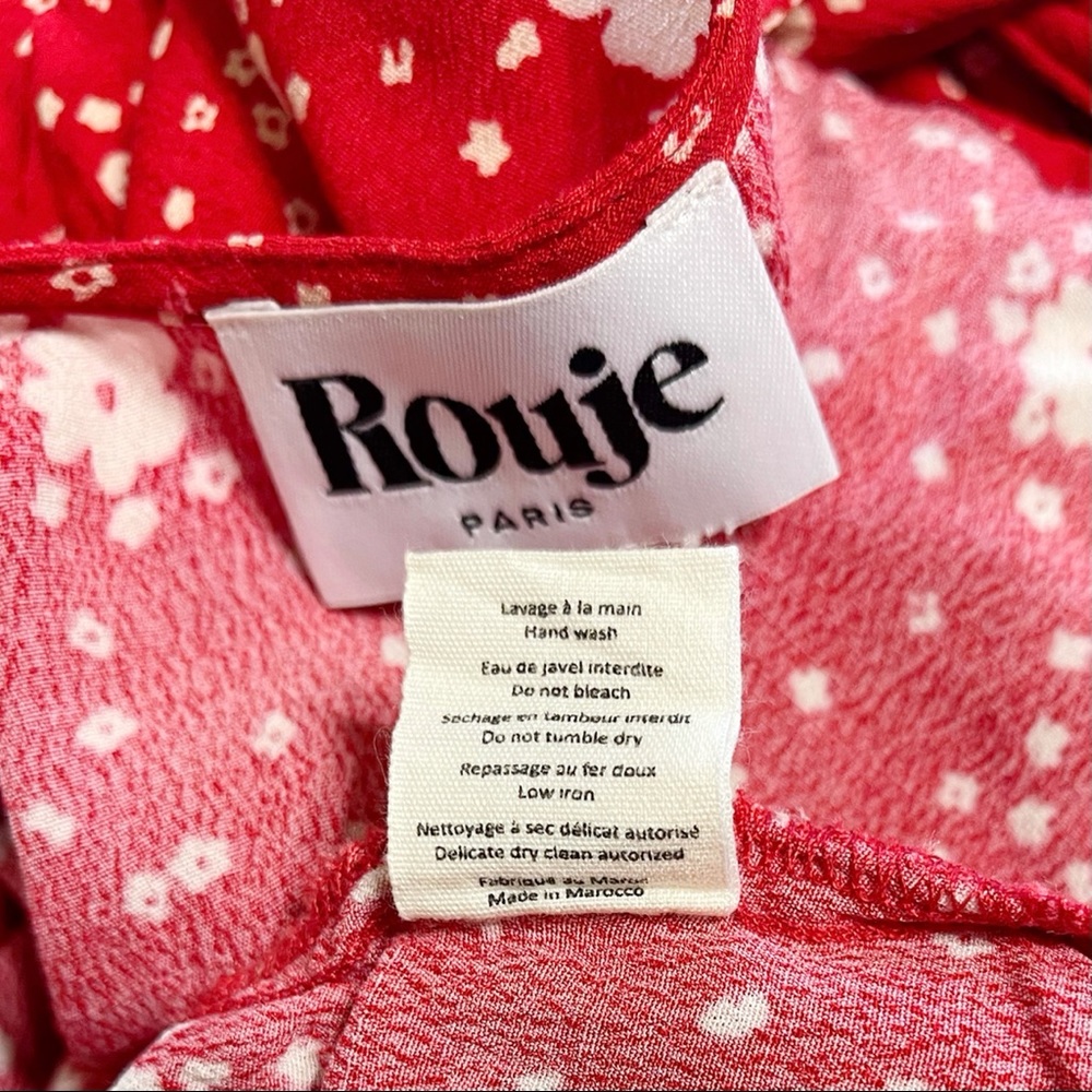 ROUJE Paris Gabinette Long Sleeve Wrap Mini Dress - Picture 10 of 11